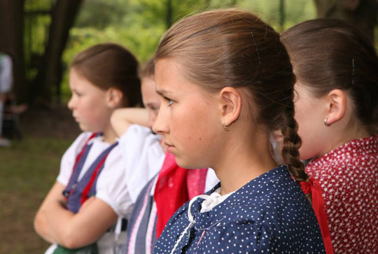 Soubor Perníček na folklorním festivale